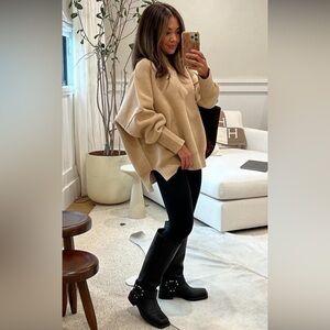 Tan Oversized Sweater
